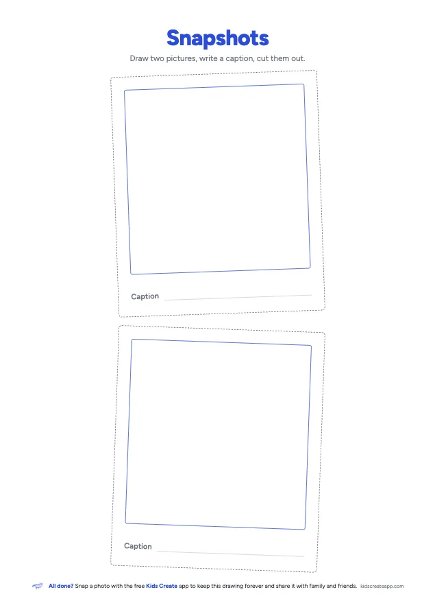 Preview of the Instant Photo Frames printable