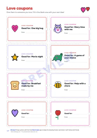 Coupons preview